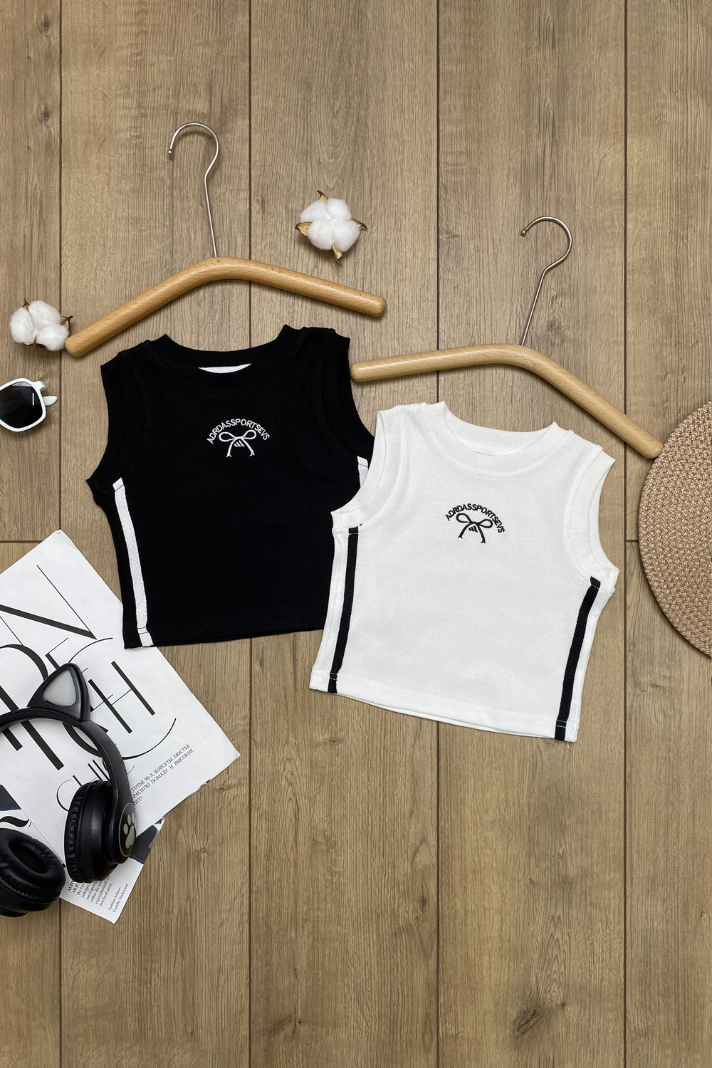 Майка для девочек детская одежда оптом Томико