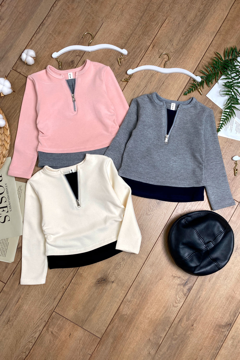 Лонгслив для девочек детская одежда оптом Томико