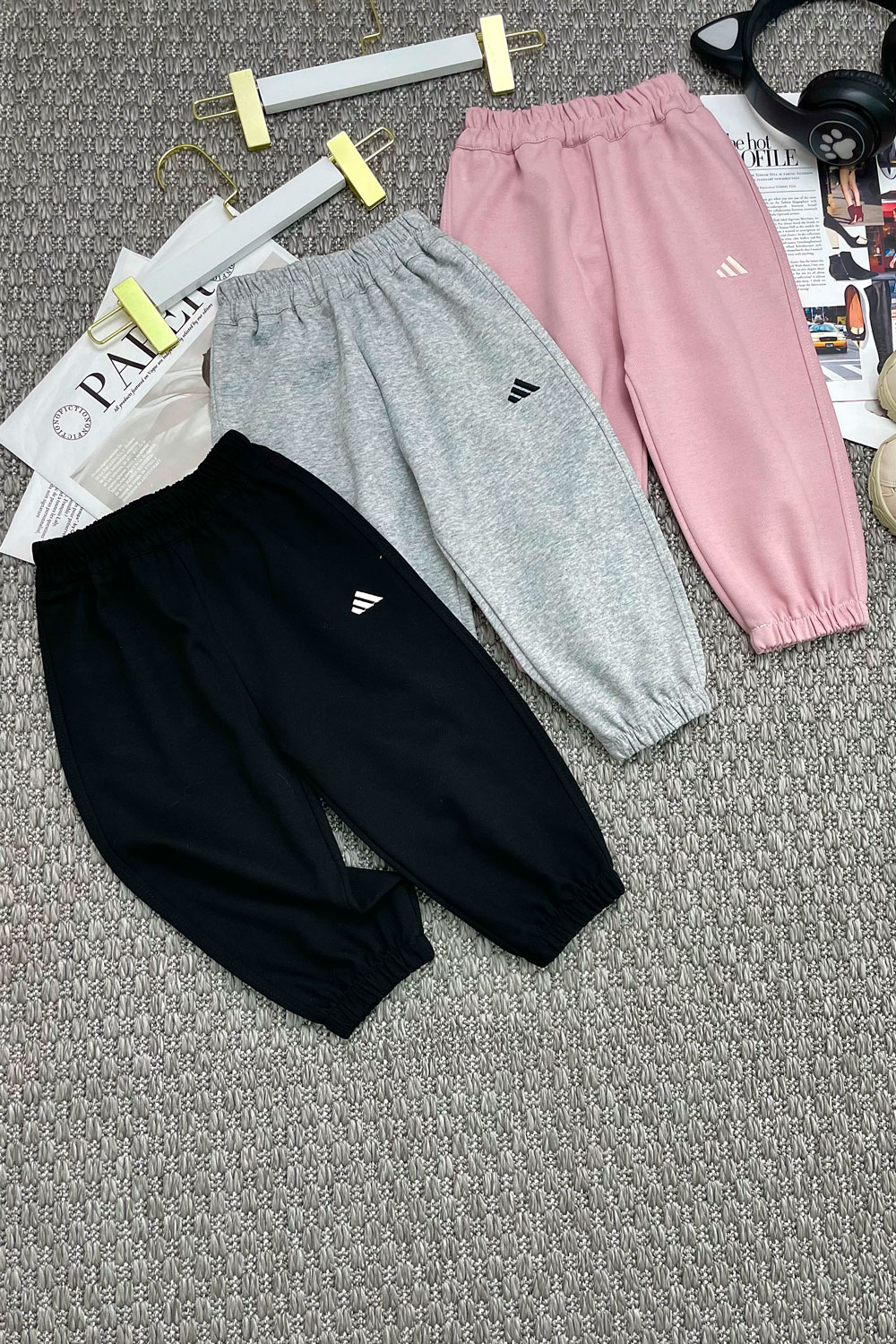 Брюки спортивные для девочек детская одежда оптом Томико