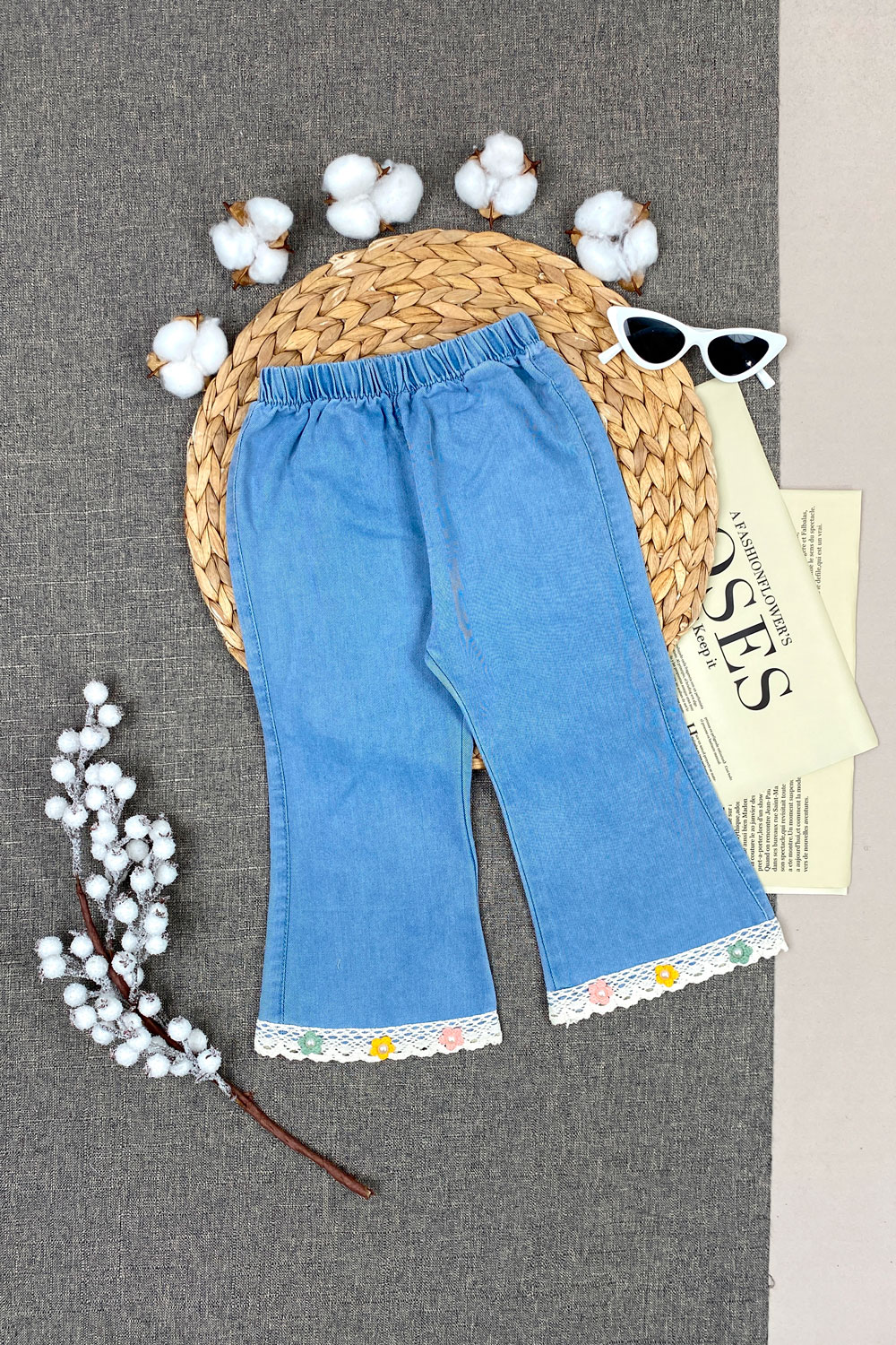 Джинсы для девочек детская одежда оптом Томико