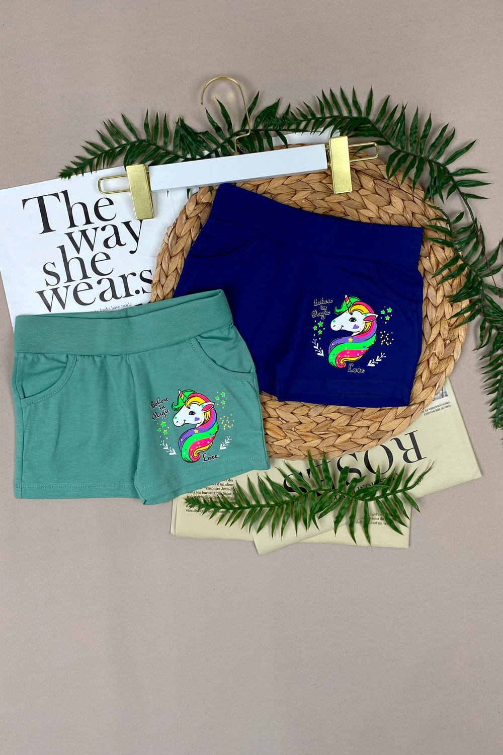 Шорты для девочек детская одежда оптом Томико