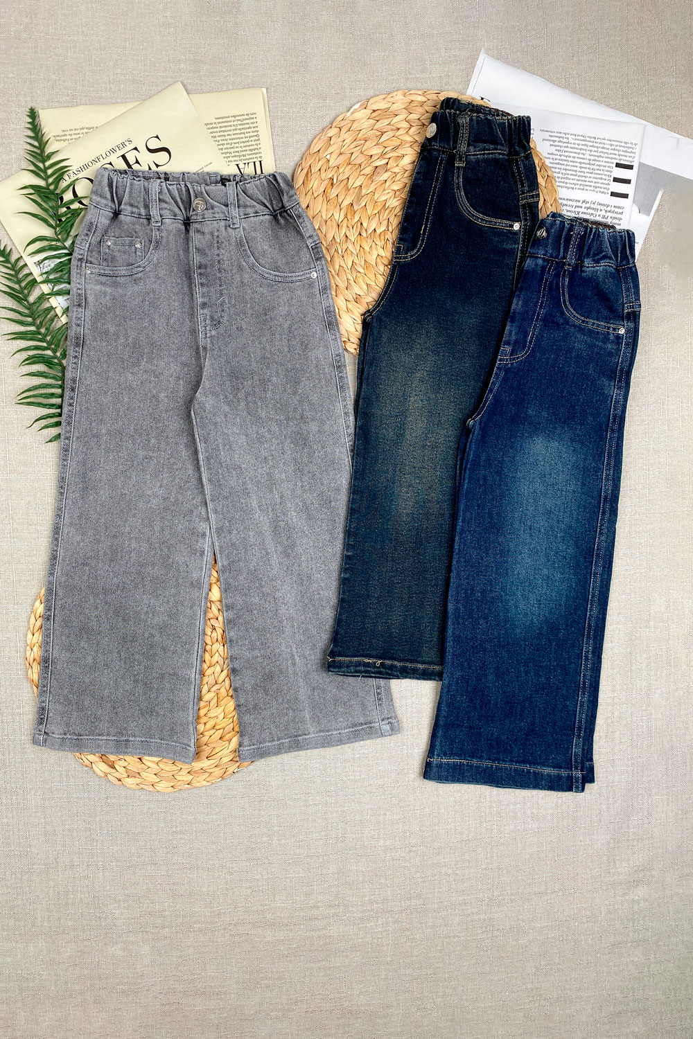 Джинсы для девочек детская одежда оптом Томико