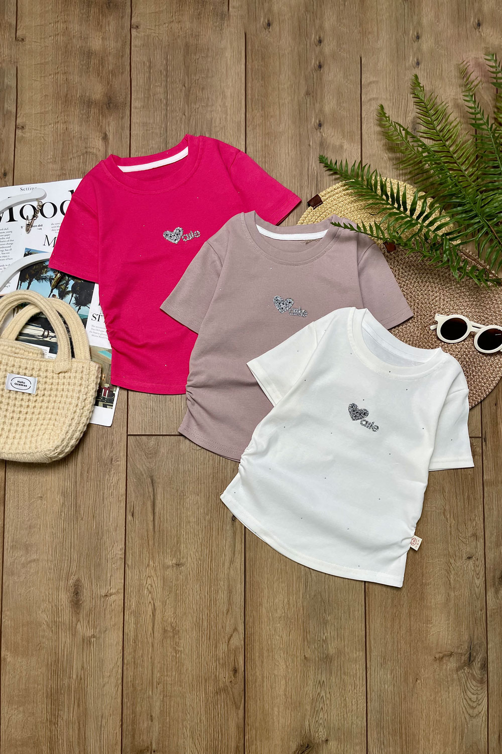 Футболка для девочек 1ОЧ детская одежда оптом Томико