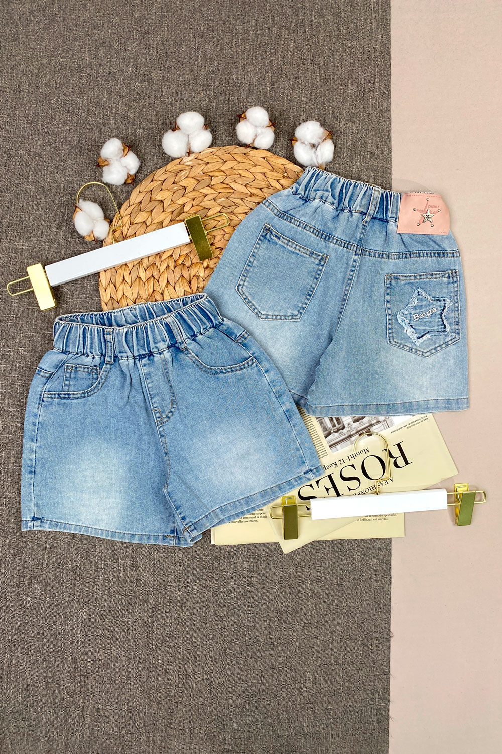 Шорты для девочек детская одежда оптом Томико