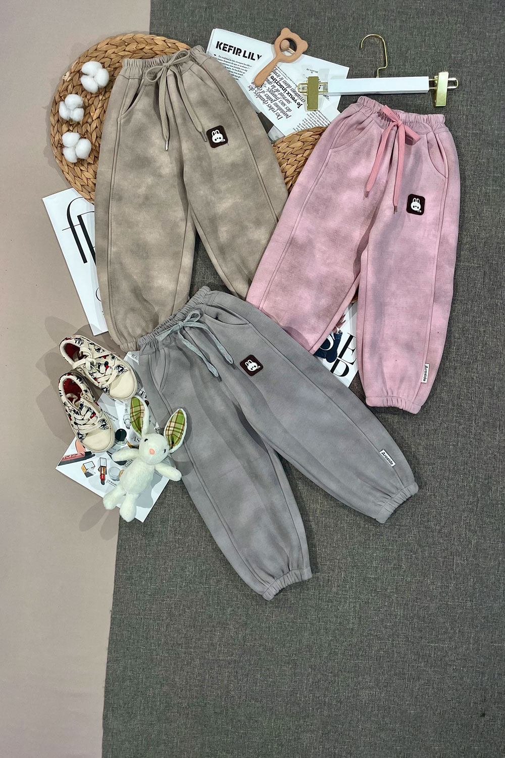 Брюки спортивные для девочек детская одежда оптом Томико