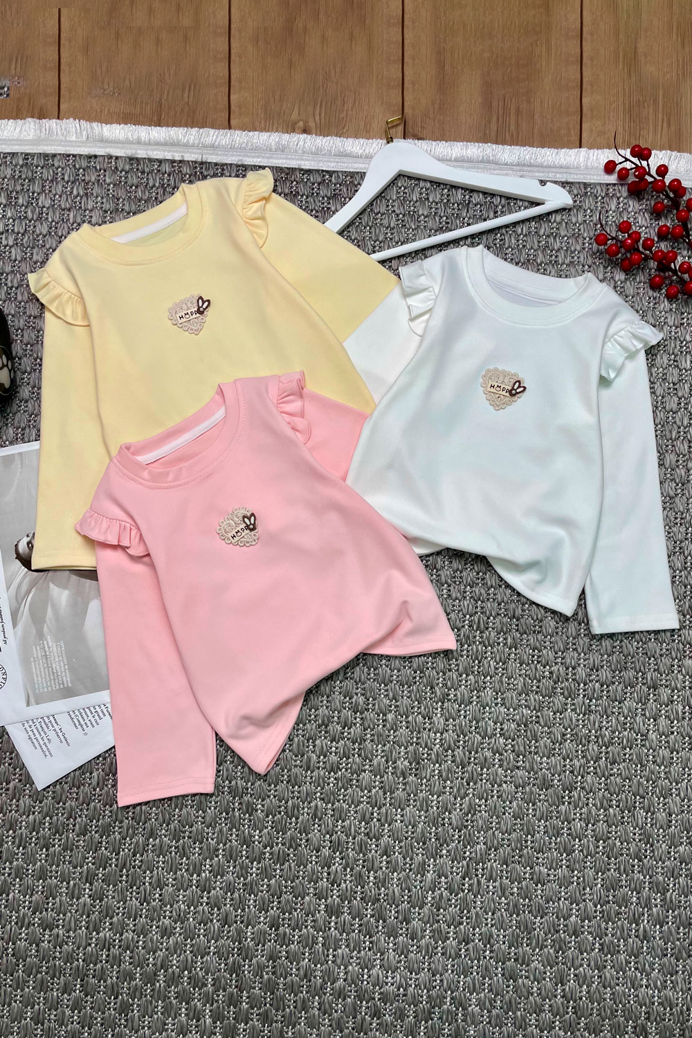 Лонгслив для девочек детская одежда оптом Томико