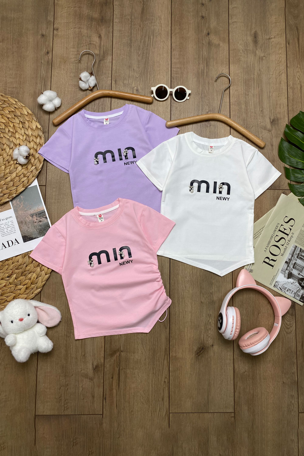 Футболка для девочек детская одежда оптом Томико