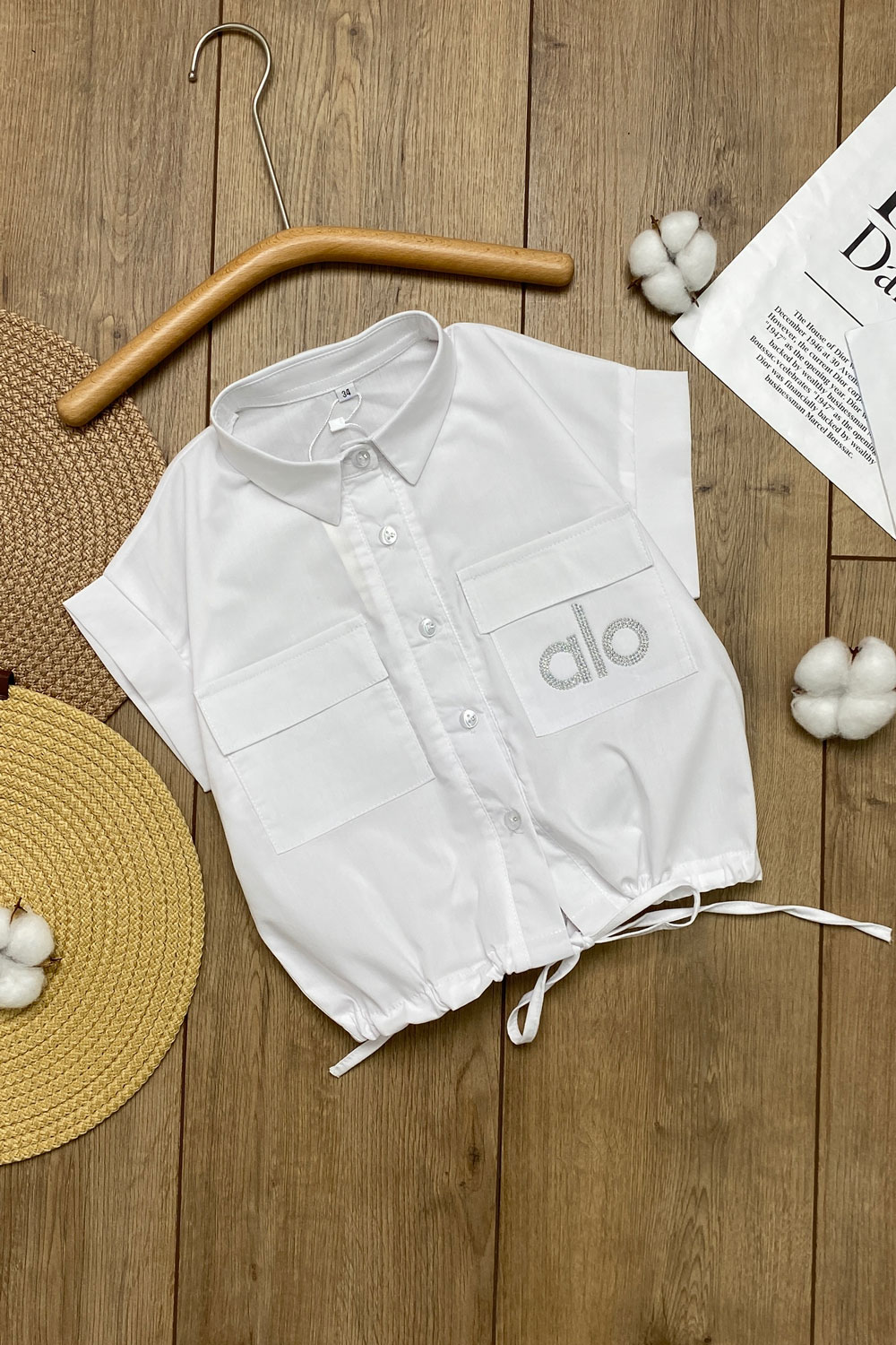 Рубашка для девочек к.р. детская одежда оптом Томико