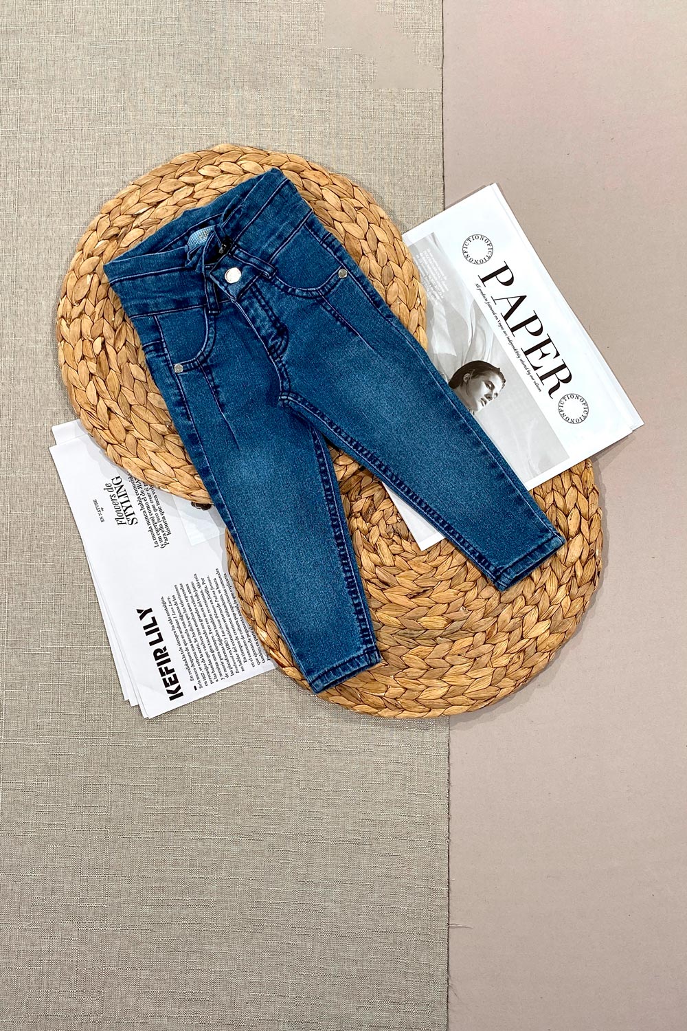 Джинсы для девочек детская одежда оптом Томико