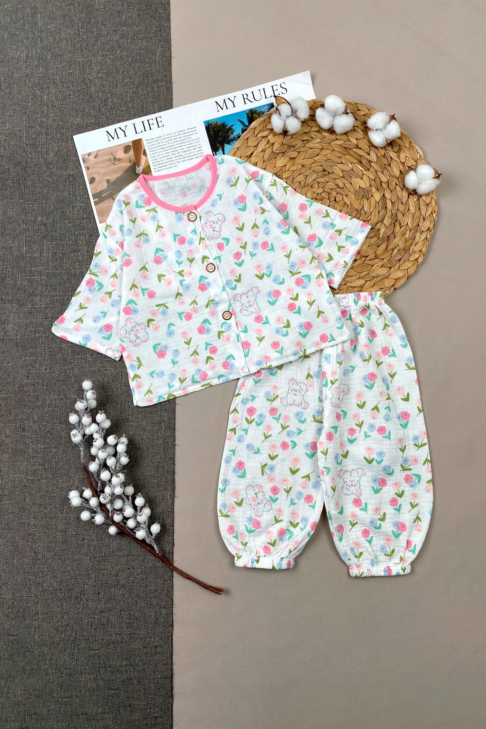 Пижама для девочек детская одежда оптом Томико