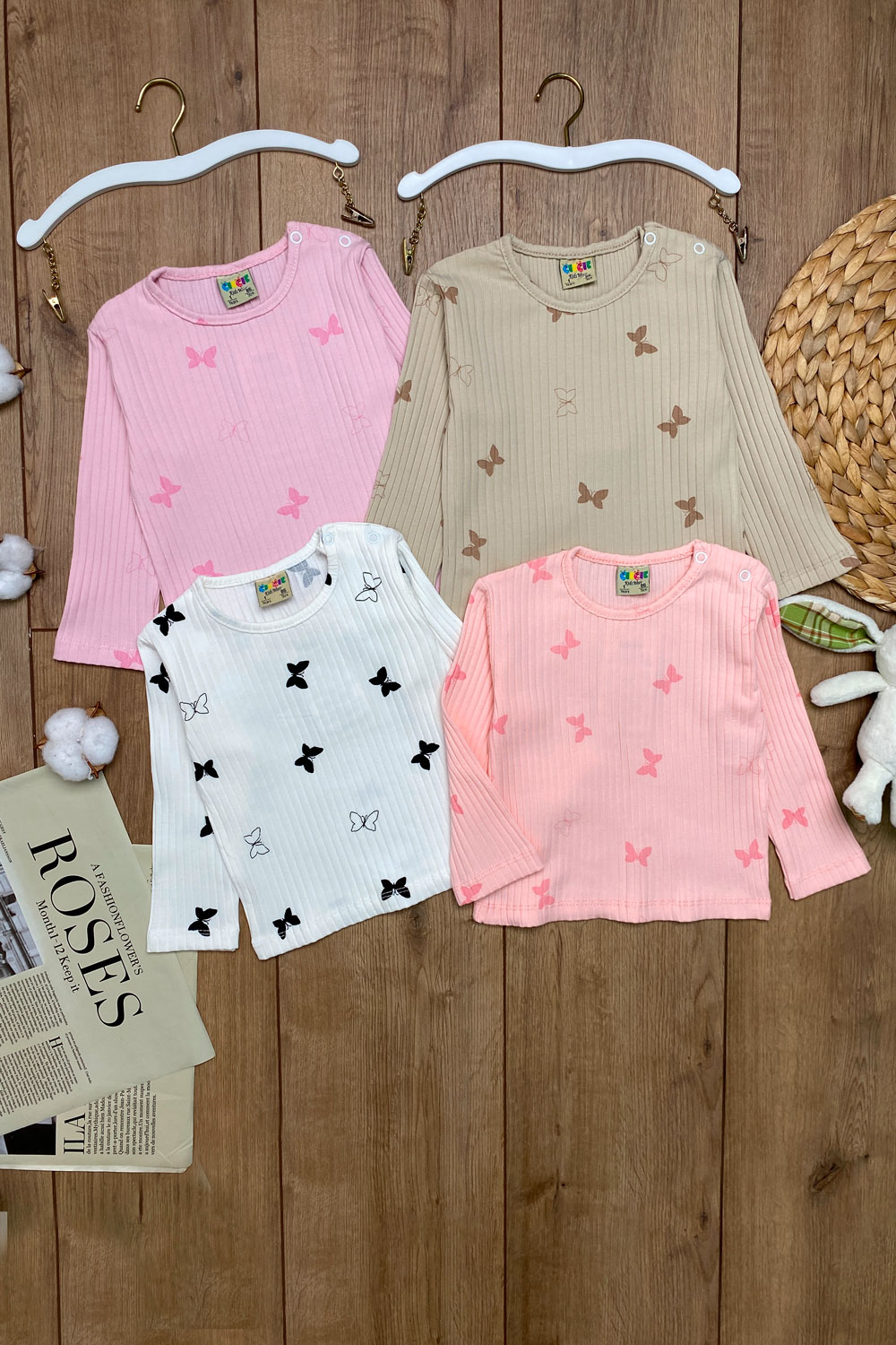 Лонгслив для девочек детская одежда оптом Томико