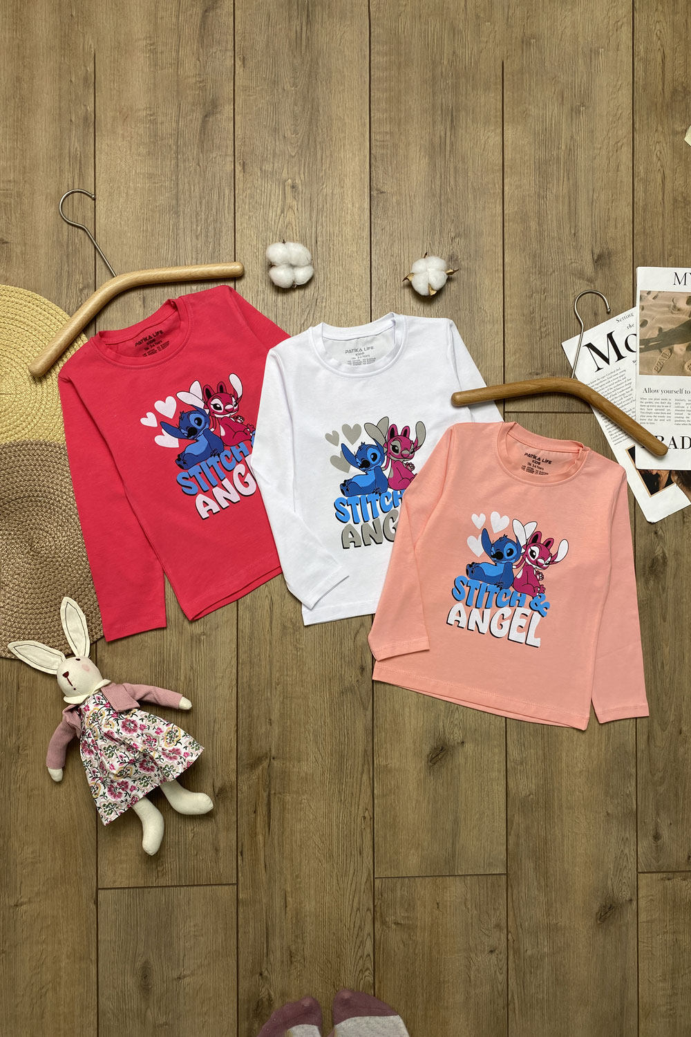 Лонгслив для девочек детская одежда оптом Томико