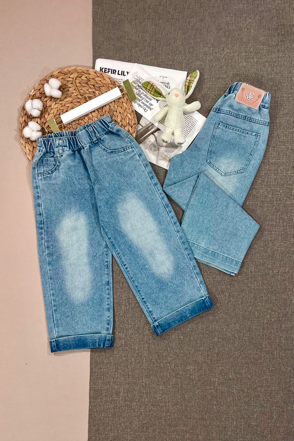 Джинсы для девочек детская одежда оптом Томико