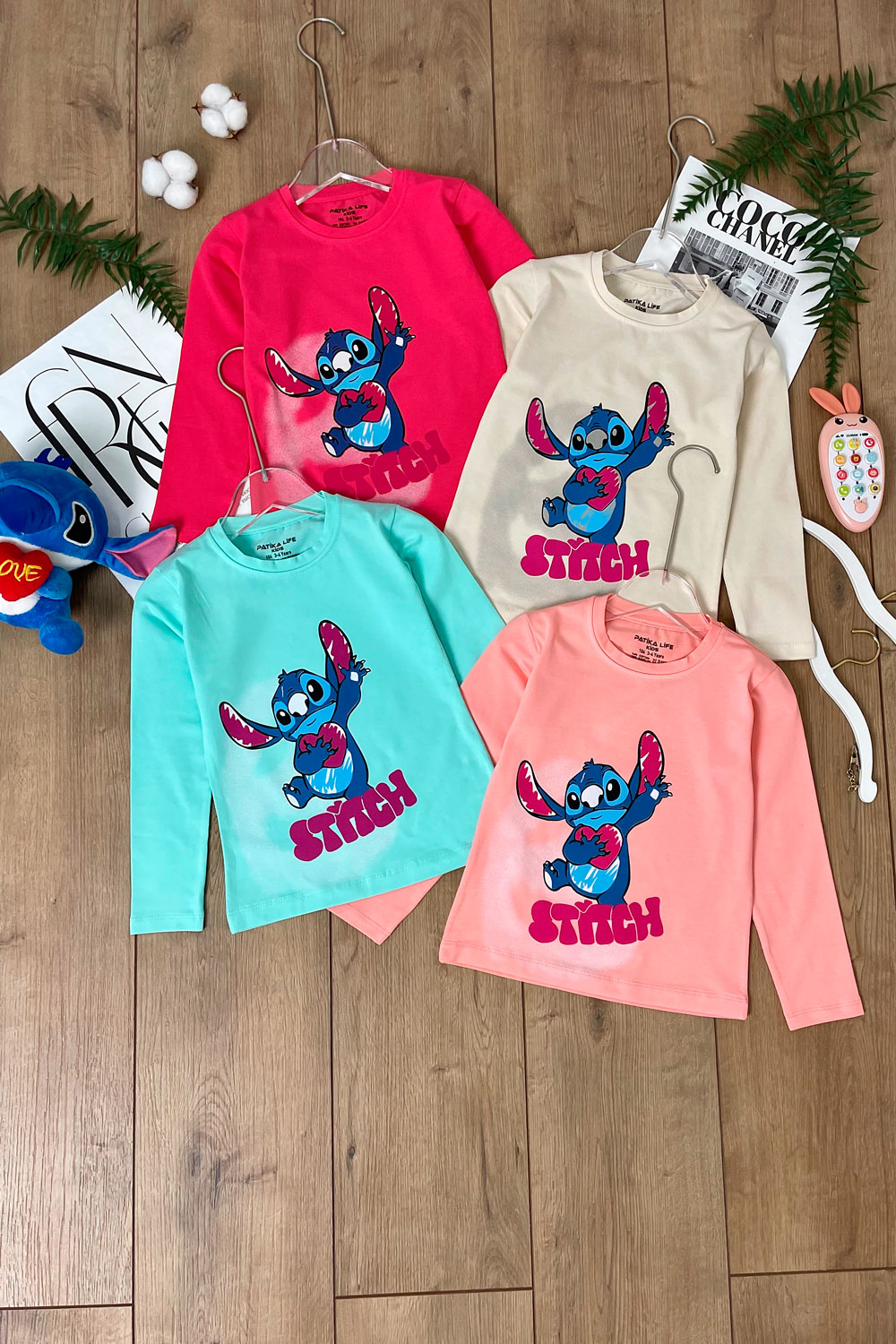 Лонгслив для девочек детская одежда оптом Томико