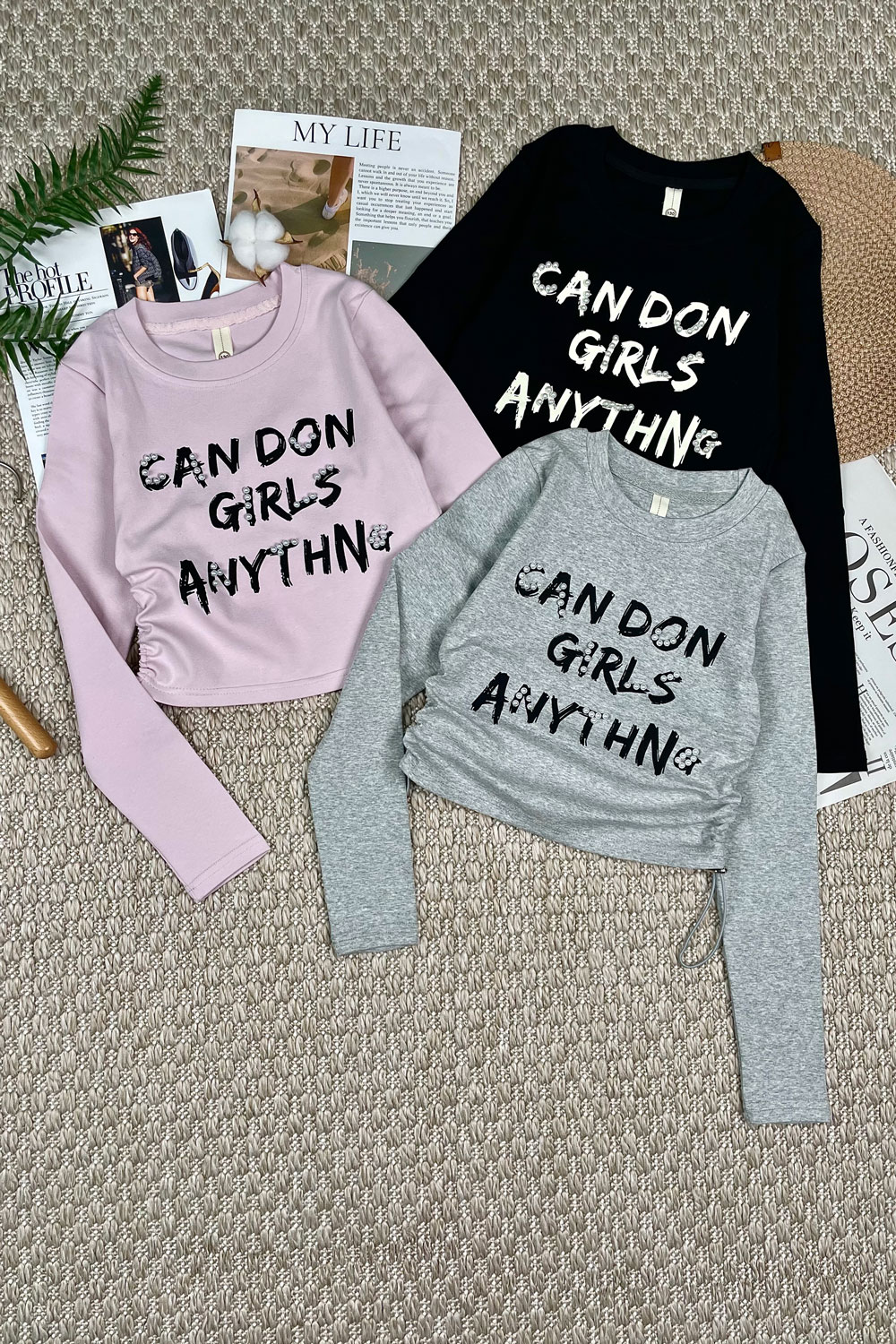 Лонгслив для девочек детская одежда оптом Томико