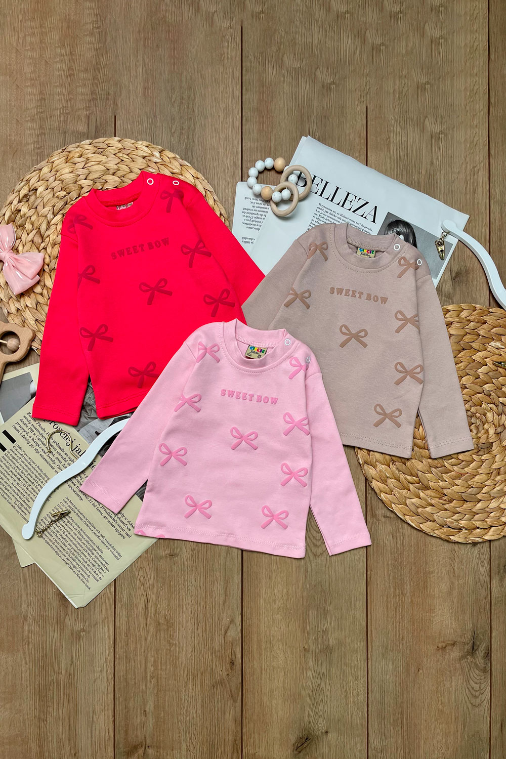 Лонгслив для девочек детская одежда оптом Томико