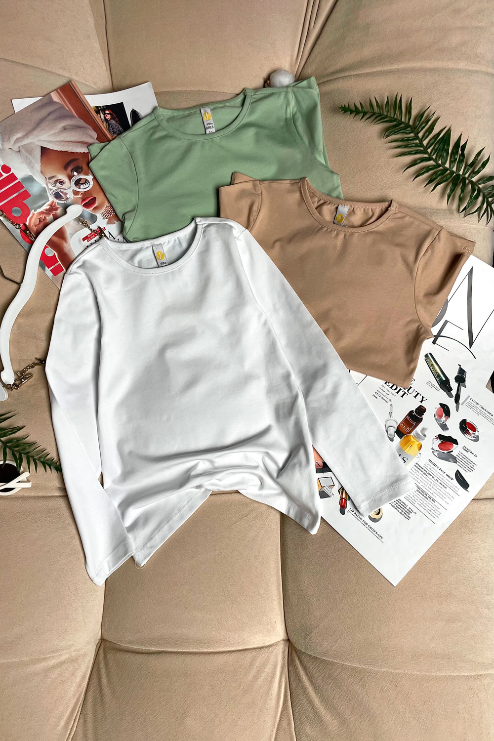 Лонгслив для девочек детская одежда оптом Томико