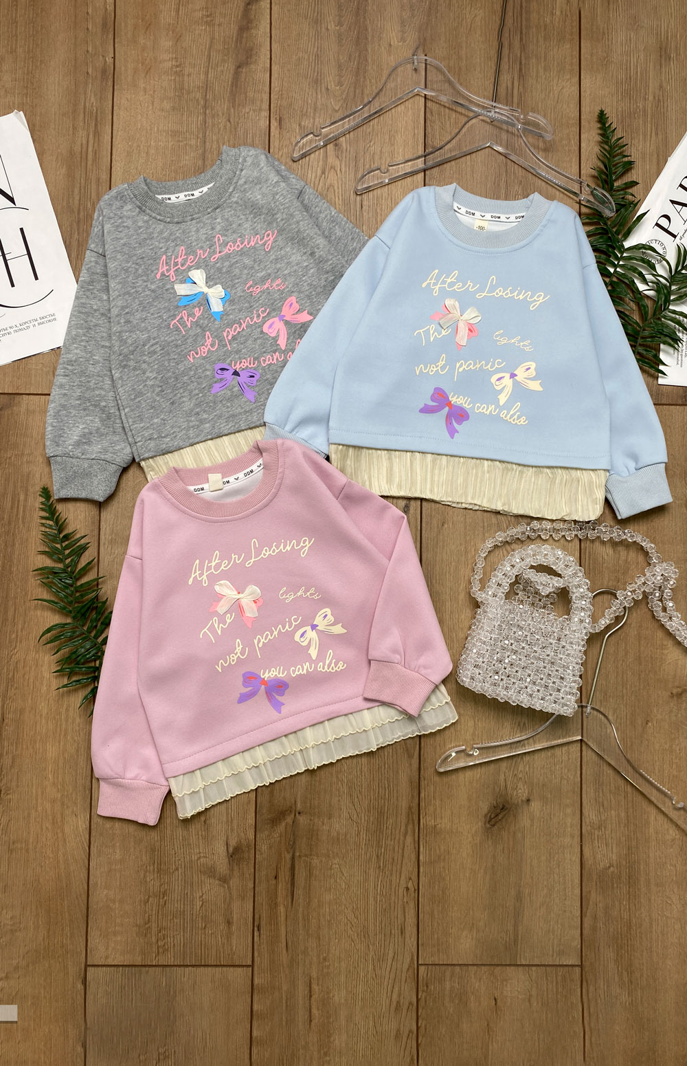 Свитшот для девочек детская одежда оптом Томико