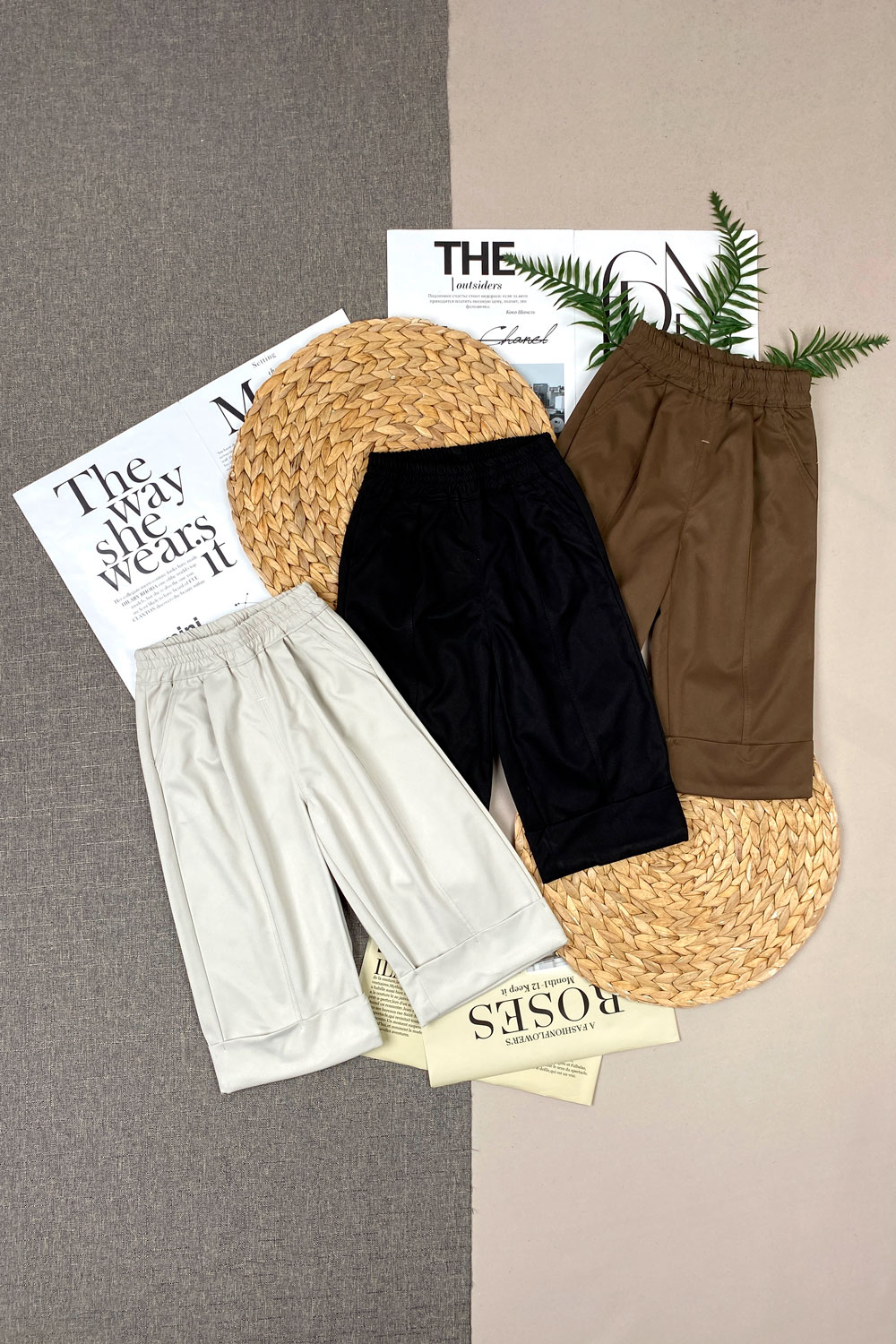 Брюки для девочек детская одежда оптом Томико