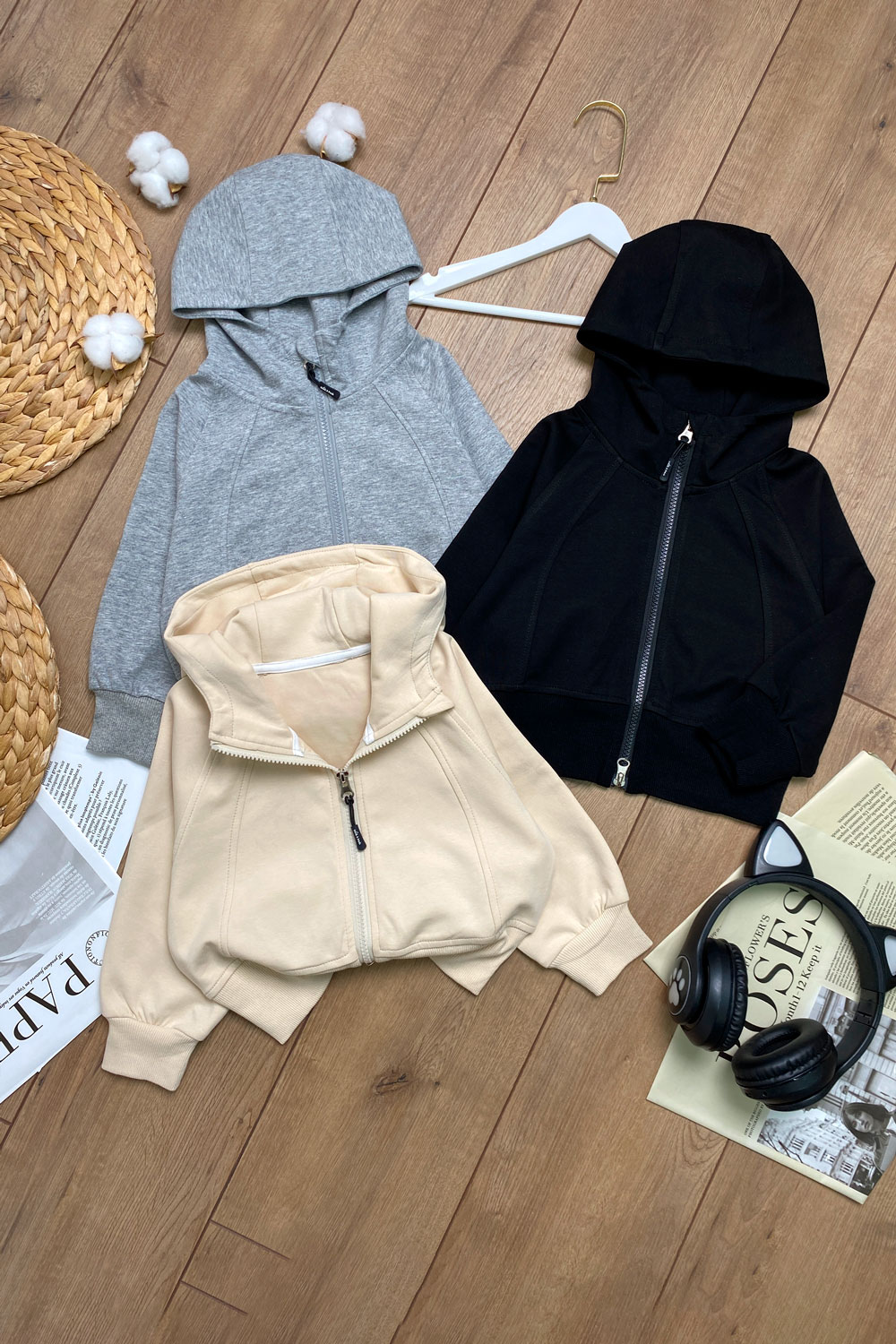 Зип-худи для девочек детская одежда оптом Томико