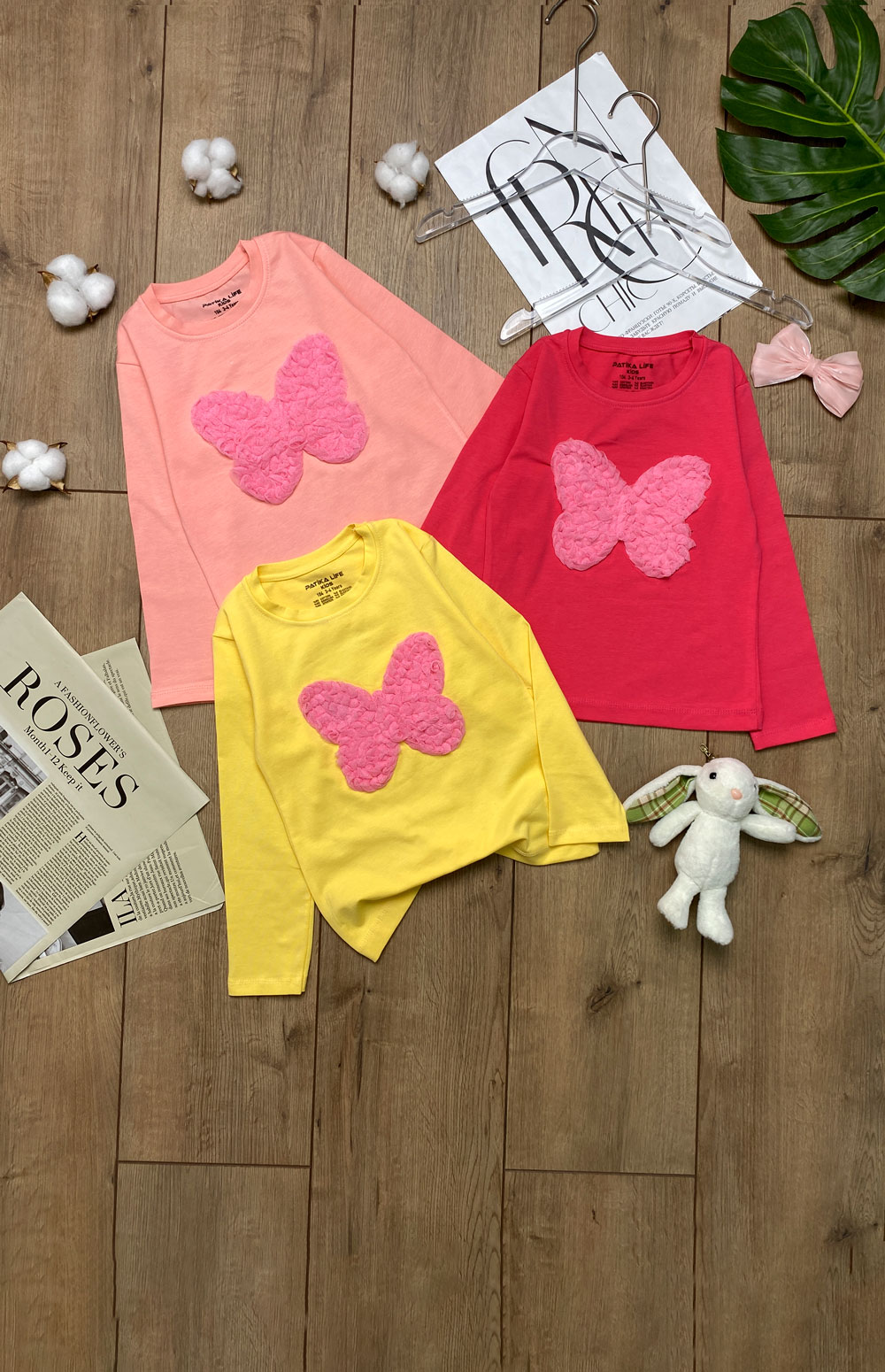 Лонгслив для девочек детская одежда оптом Томико