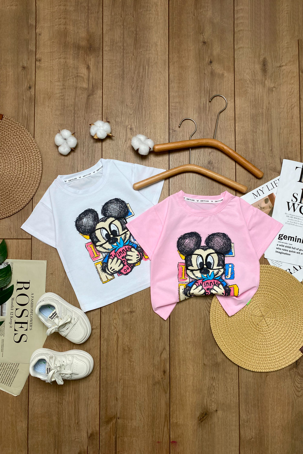 Футболка для девочек 1ОЧ детская одежда оптом Томико