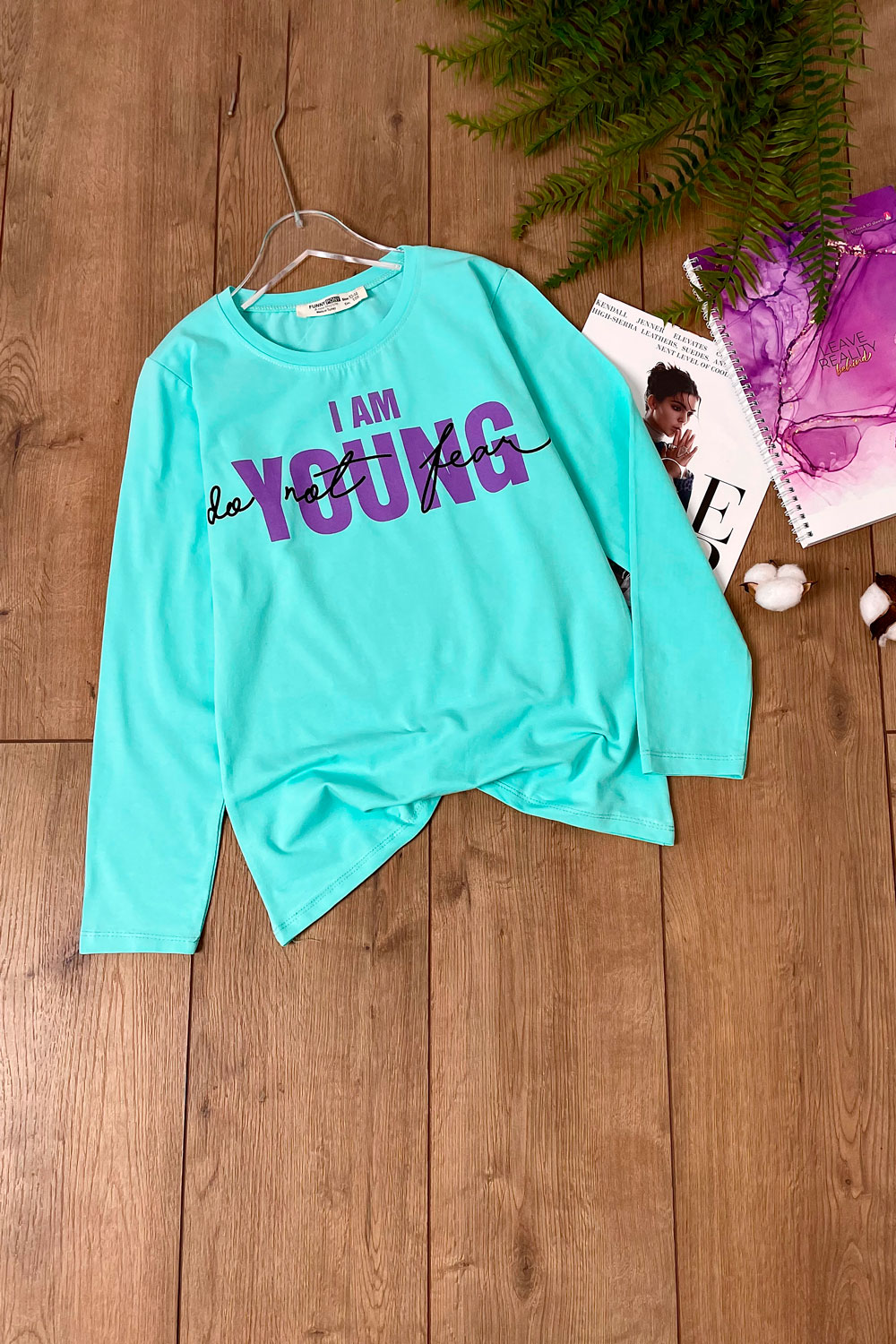 Лонгслив для девочек детская одежда оптом Томико