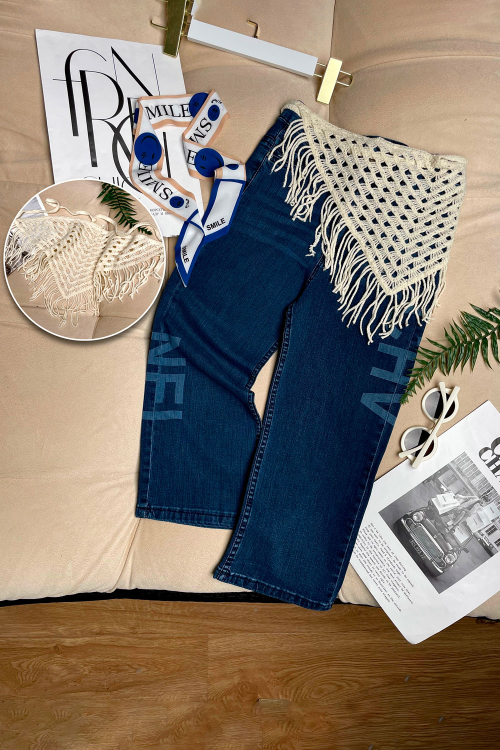 Джинсы для девочек детская одежда оптом Томико