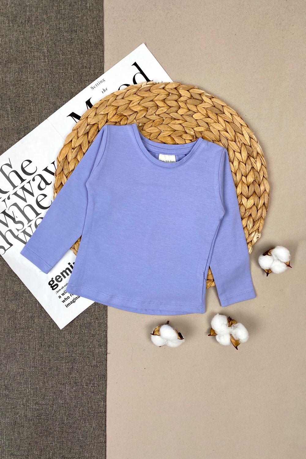 Лонгслив для девочек детская одежда оптом Томико