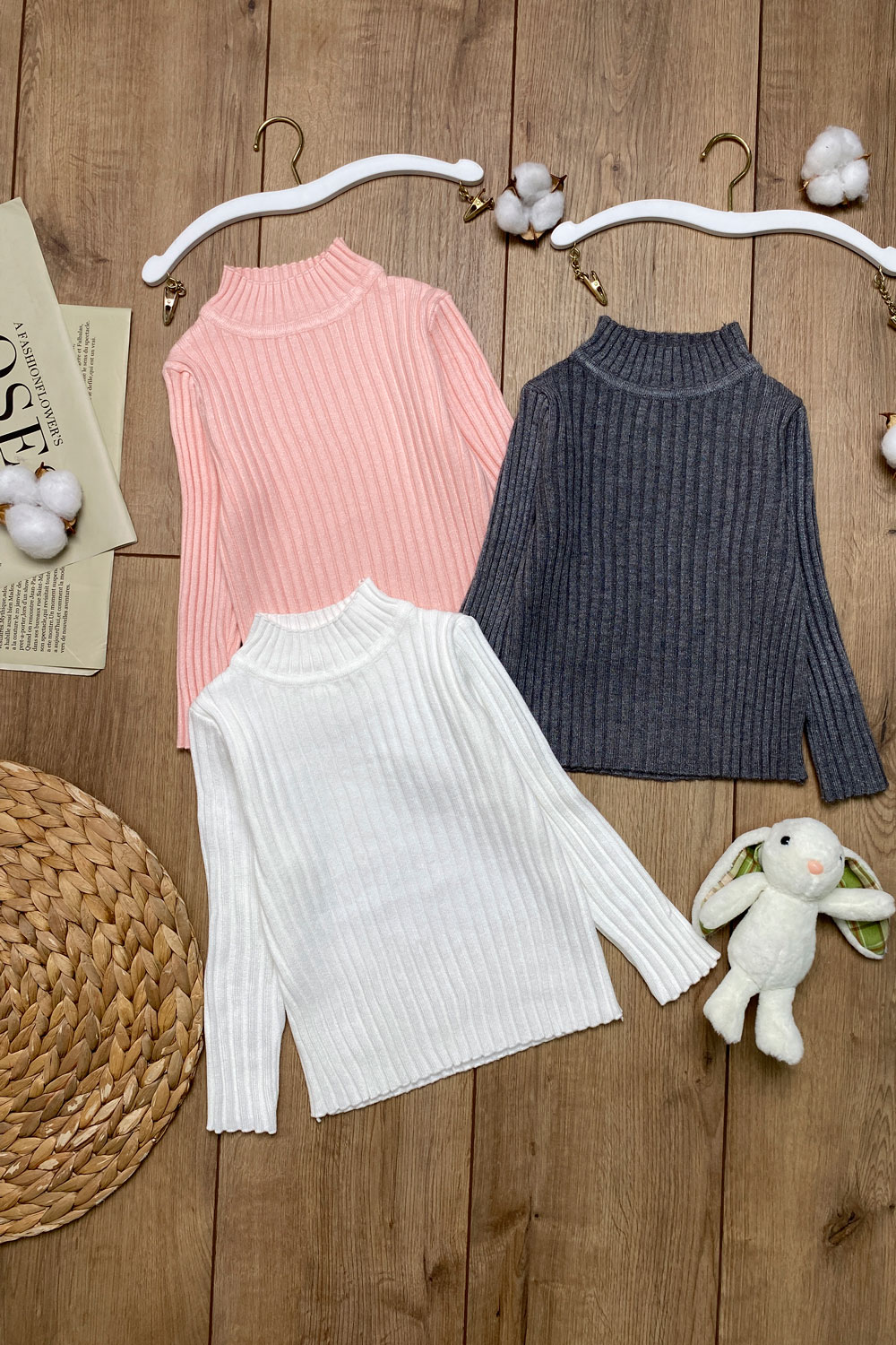 Водолазка для девочек детская одежда оптом Томико