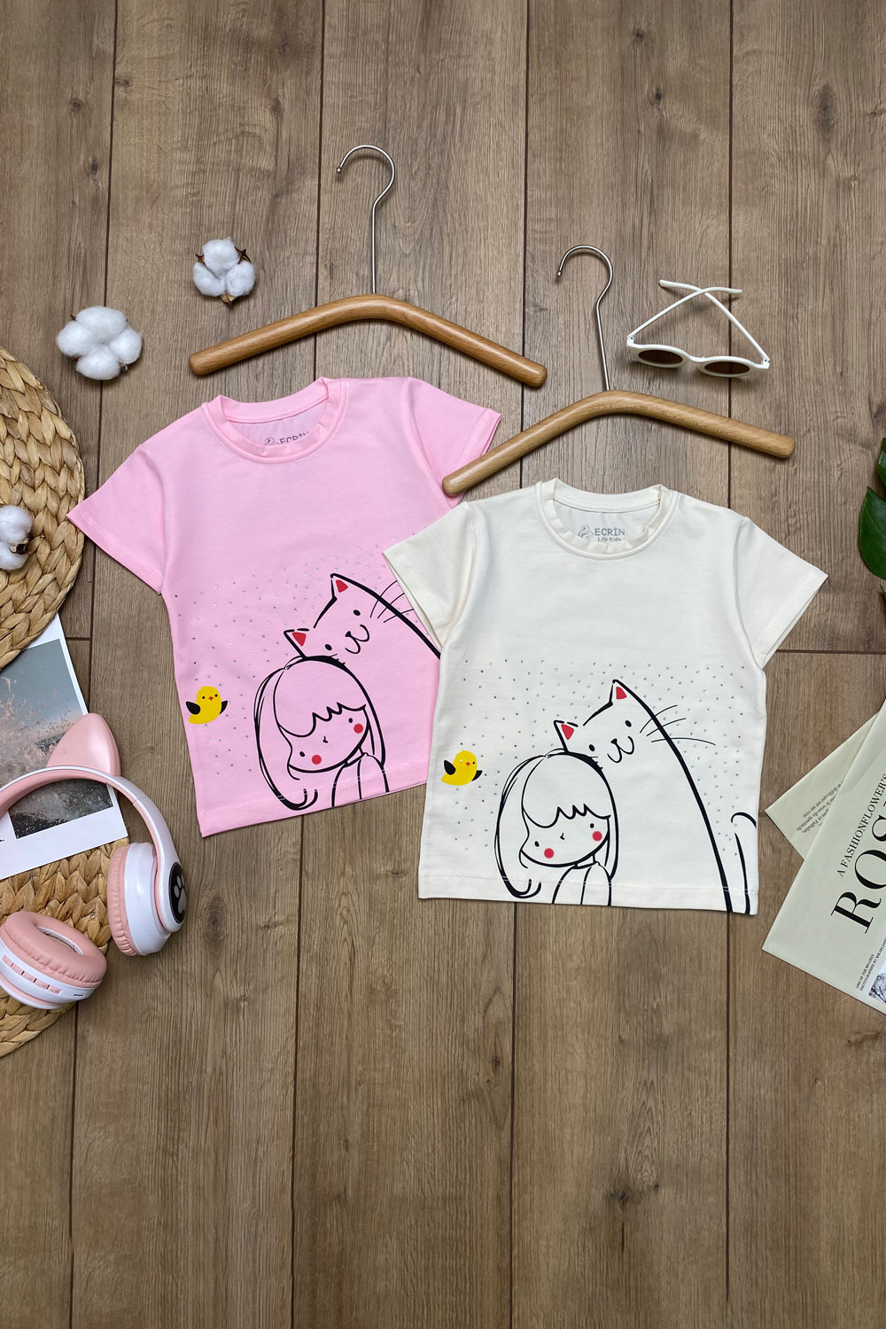 Футболка для девочек детская одежда оптом Томико