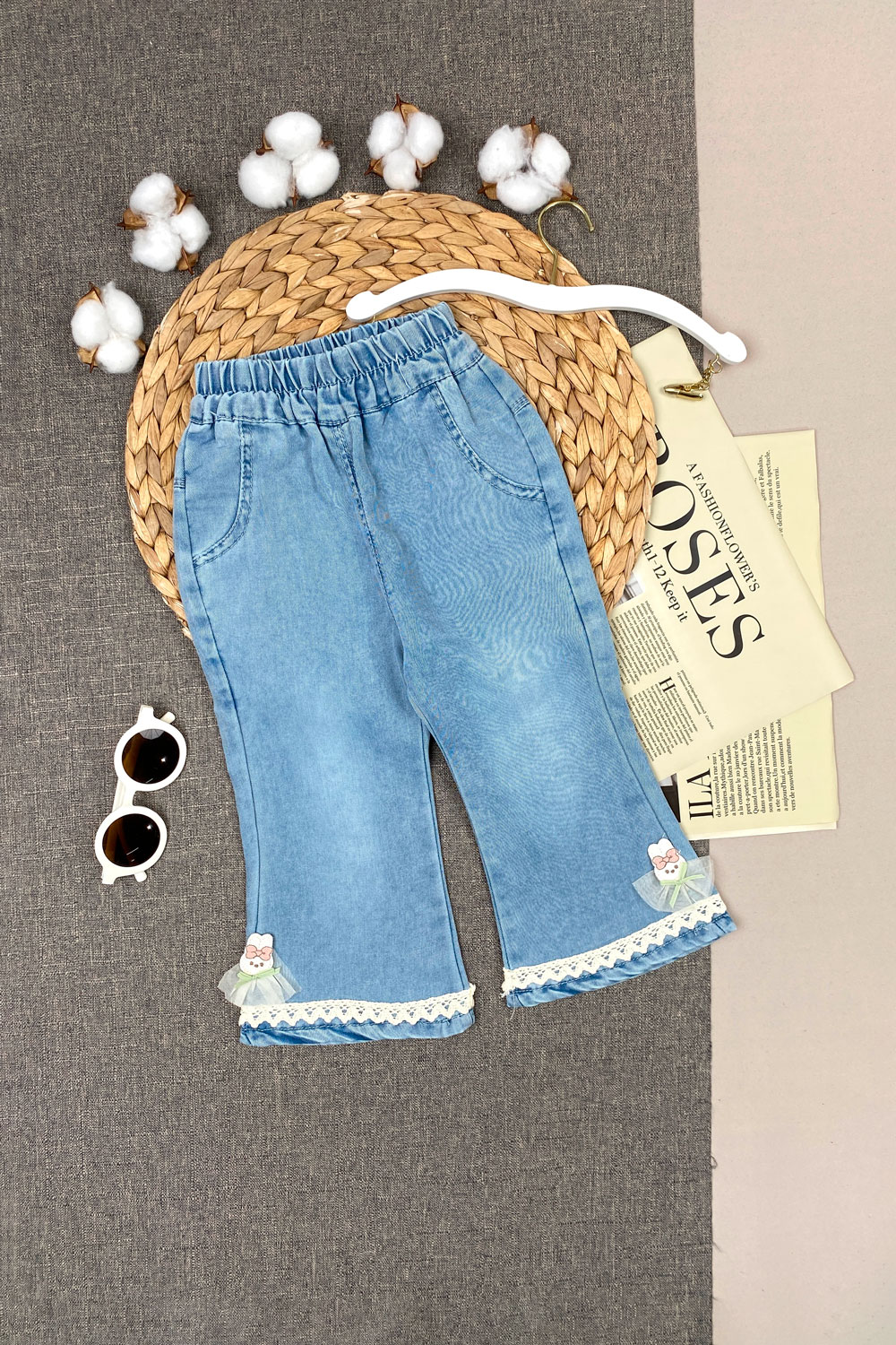 Джинсы для девочек детская одежда оптом Томико