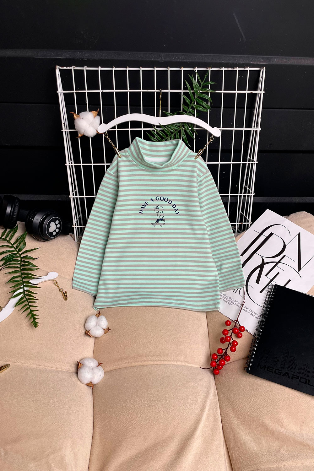 Водолазка для девочек детская одежда оптом Томико