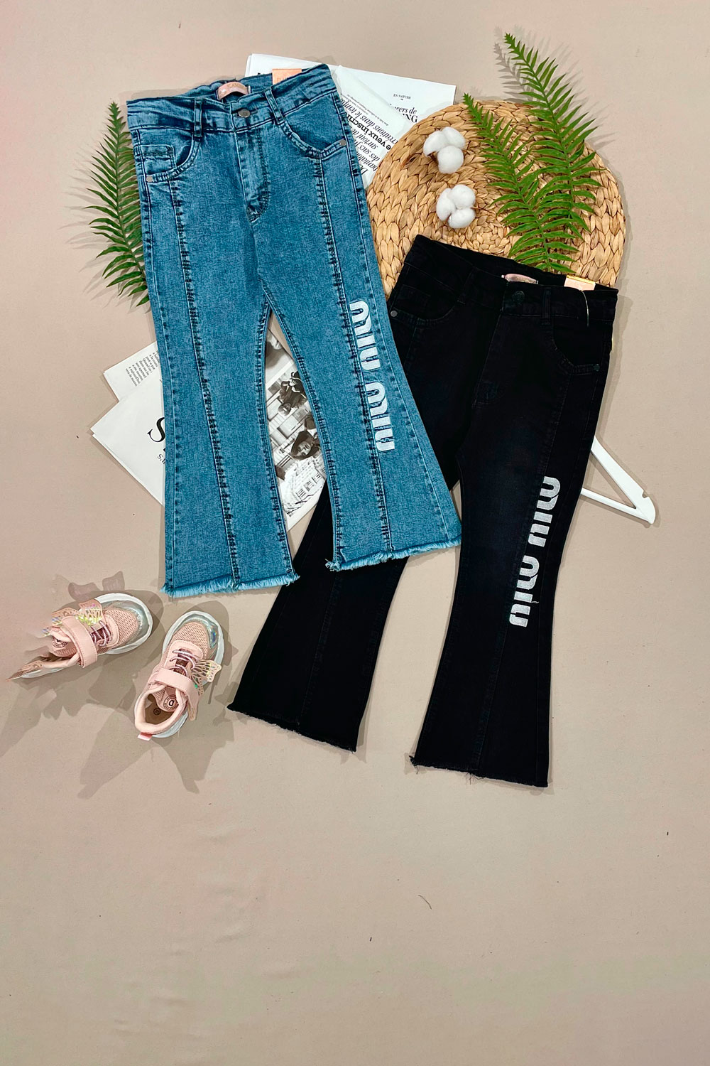 Джинсы для девочек детская одежда оптом Томико