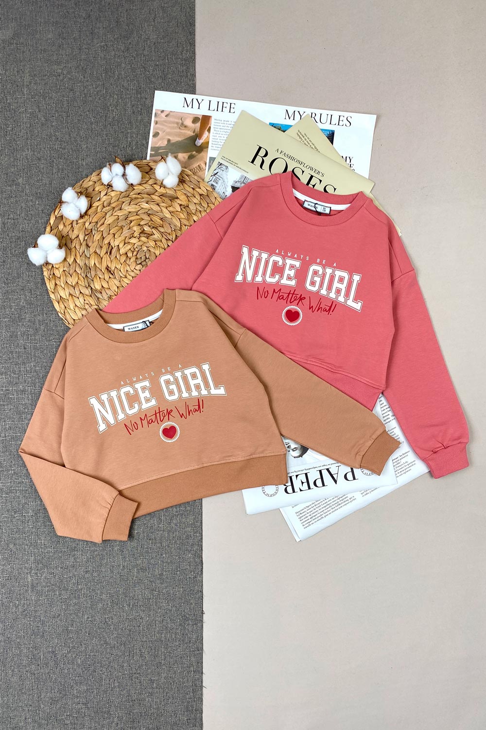 Свитшот для девочек детская одежда оптом Томико