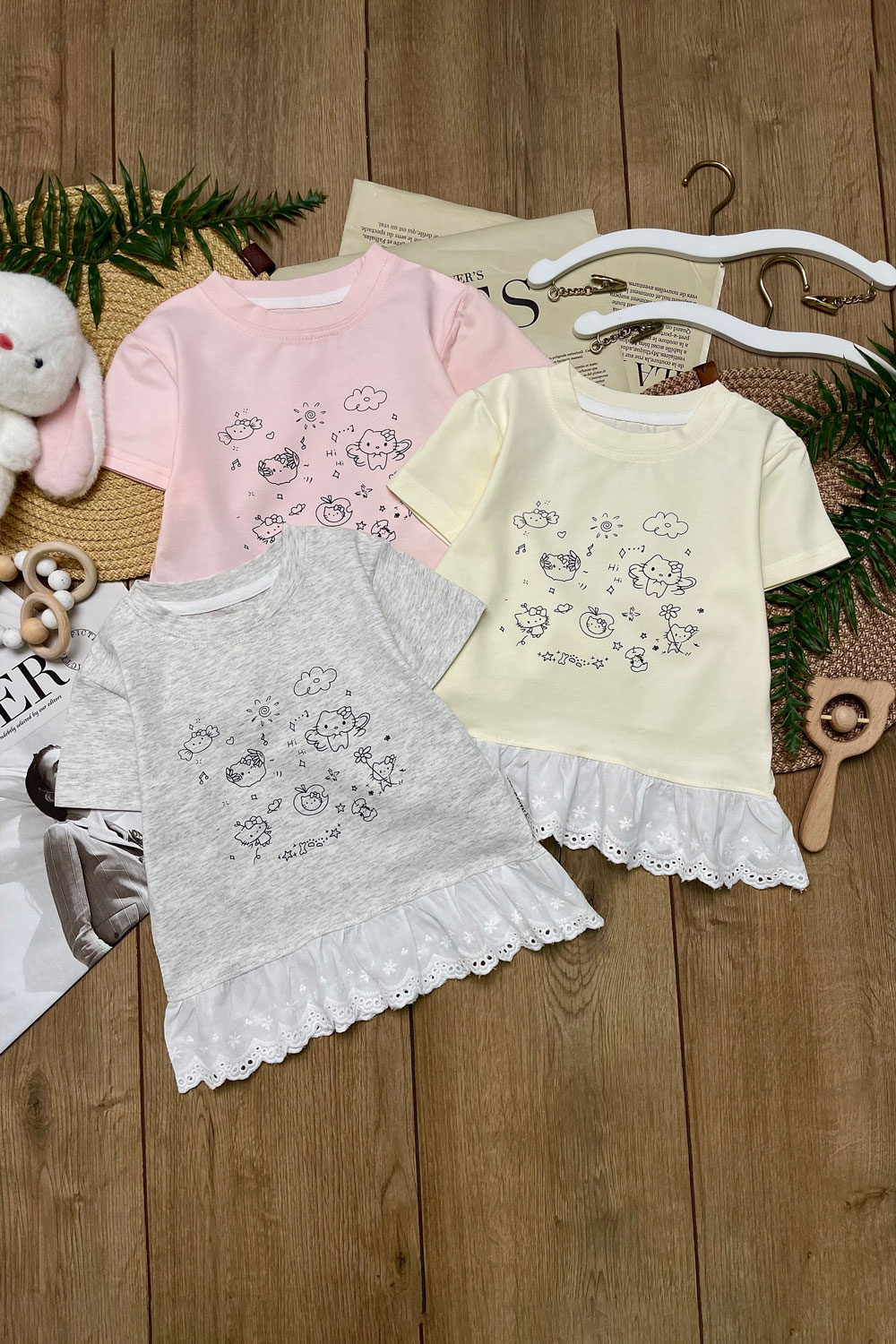 Футболка для девочек 1ОЧ детская одежда оптом Томико