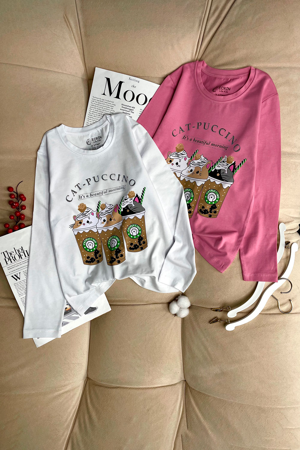 Лонгслив для девочек детская одежда оптом Томико