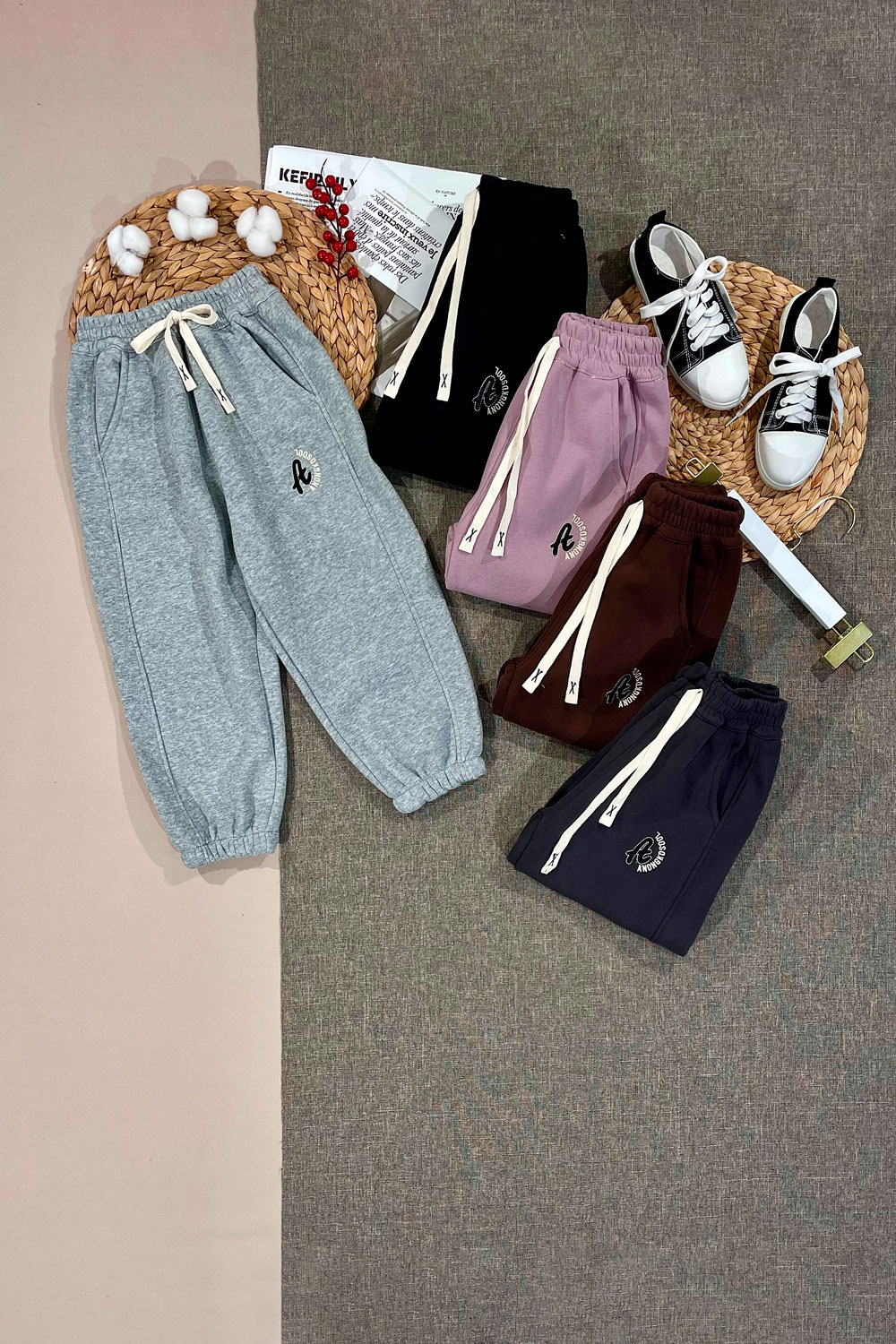 Брюки спортивные для девочек детская одежда оптом Томико