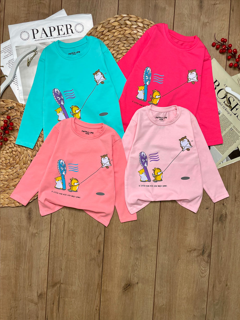 Лонгслив для девочек детская одежда оптом Томико