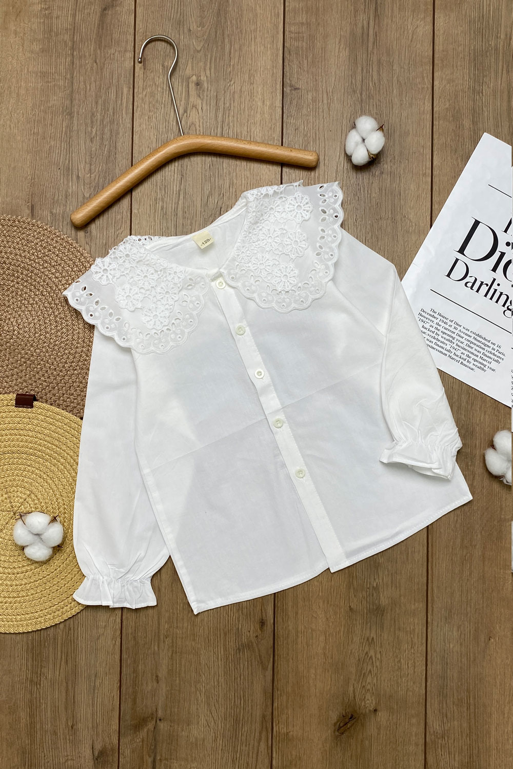 Рубашка для девочек д.р детская одежда оптом Томико