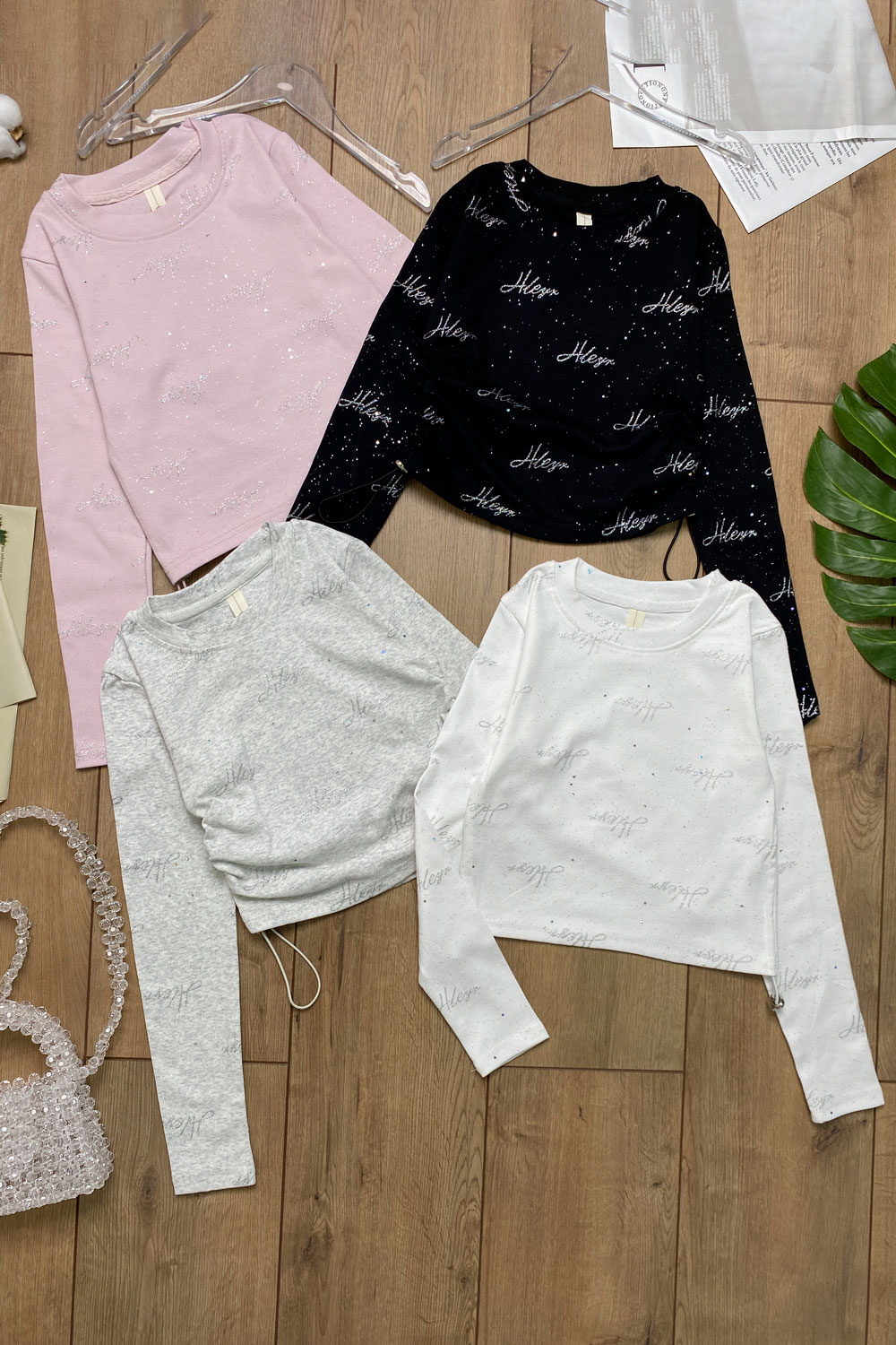 Лонгслив для девочек детская одежда оптом Томико