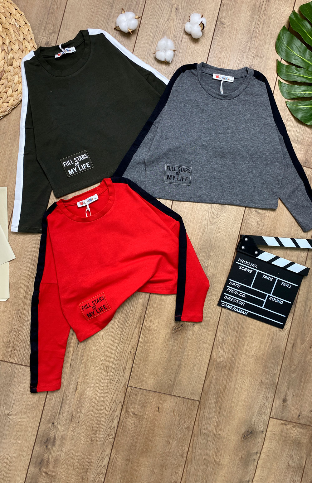 Лонгслив для девочек детская одежда оптом Томико