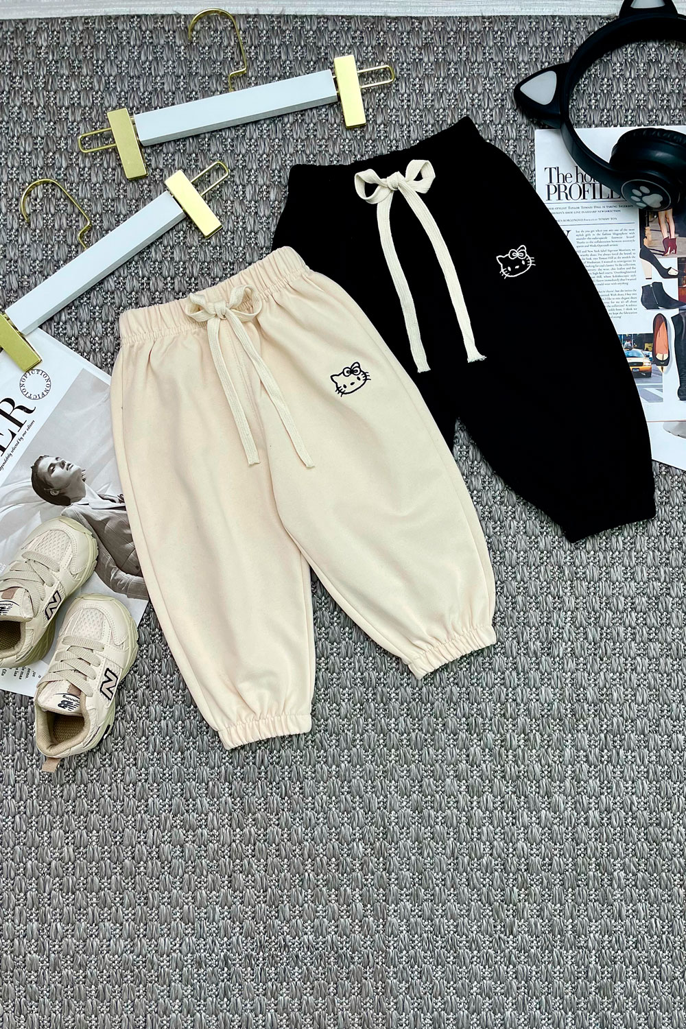 Брюки спортивные для девочек детская одежда оптом Томико