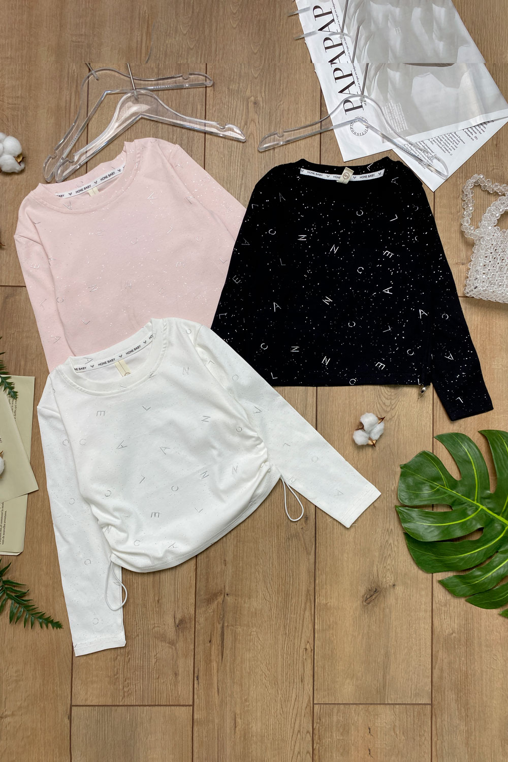 Лонгслив для девочек детская одежда оптом Томико