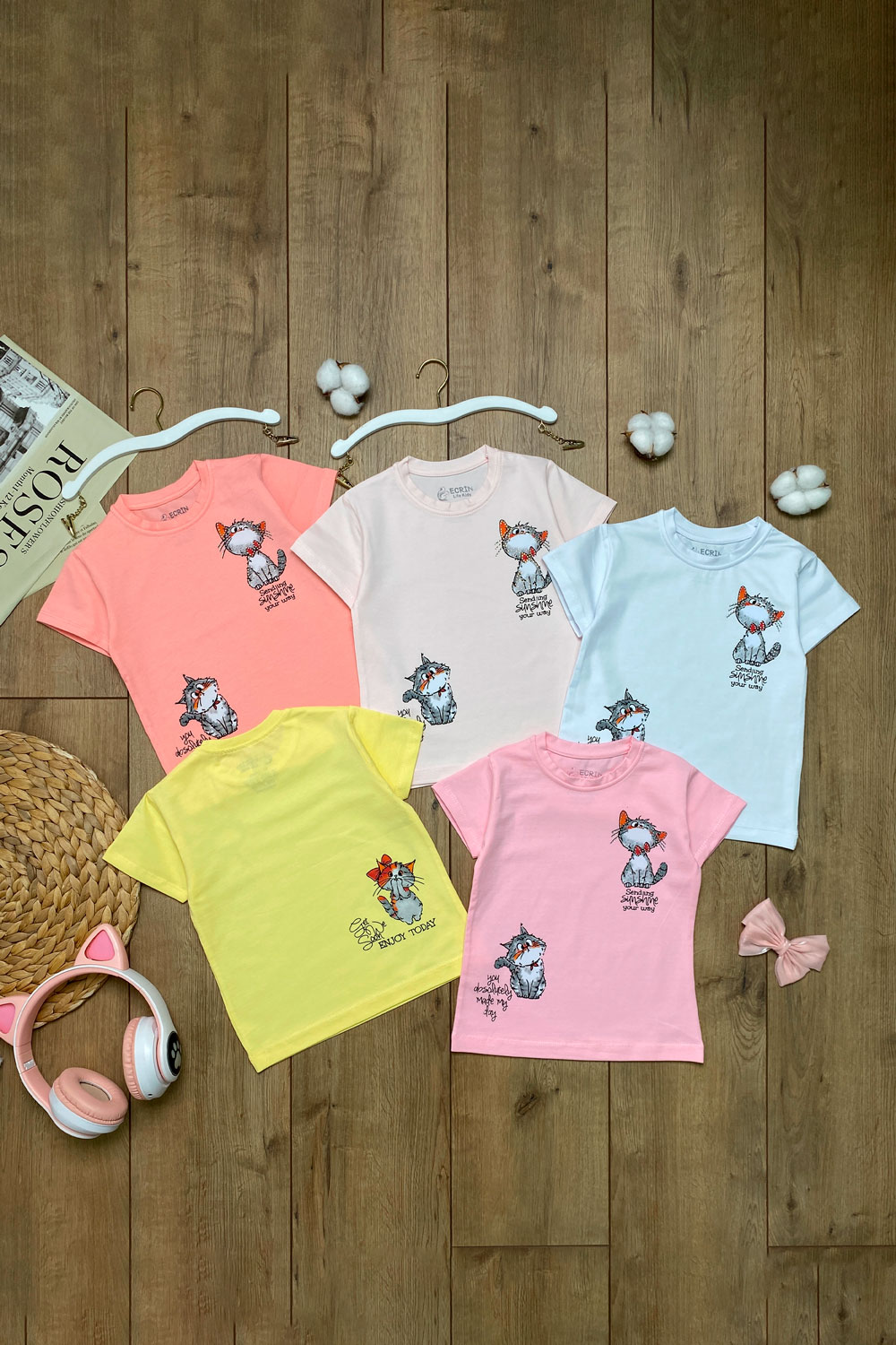 Футболка для девочек детская одежда оптом Томико