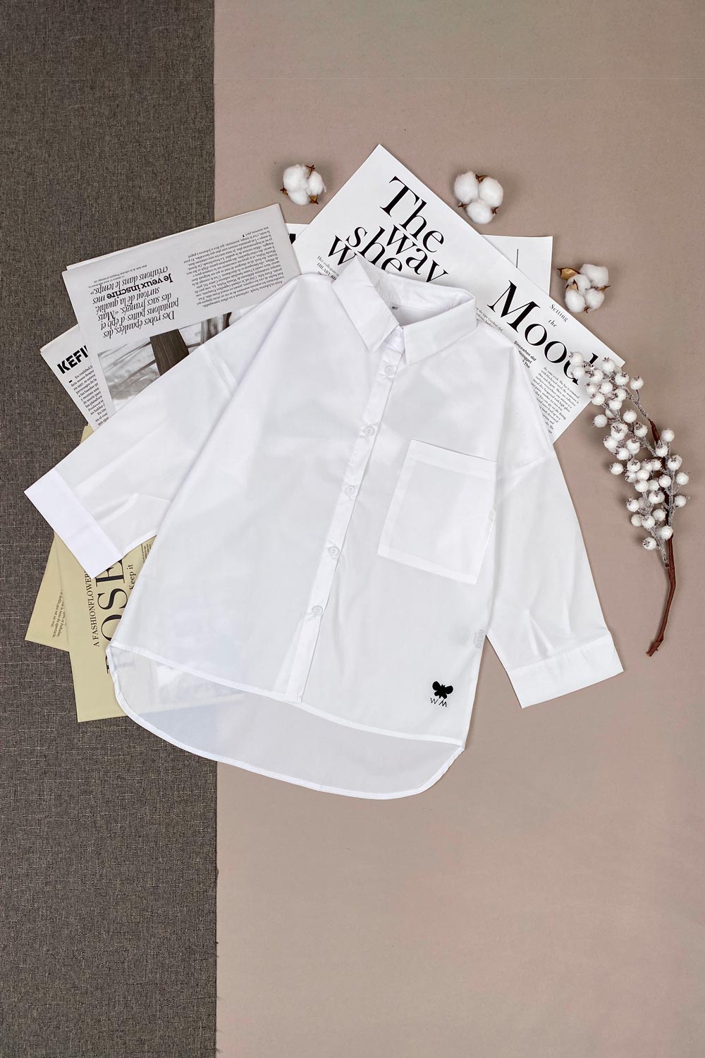 Рубашка для девочек д.р детская одежда оптом Томико