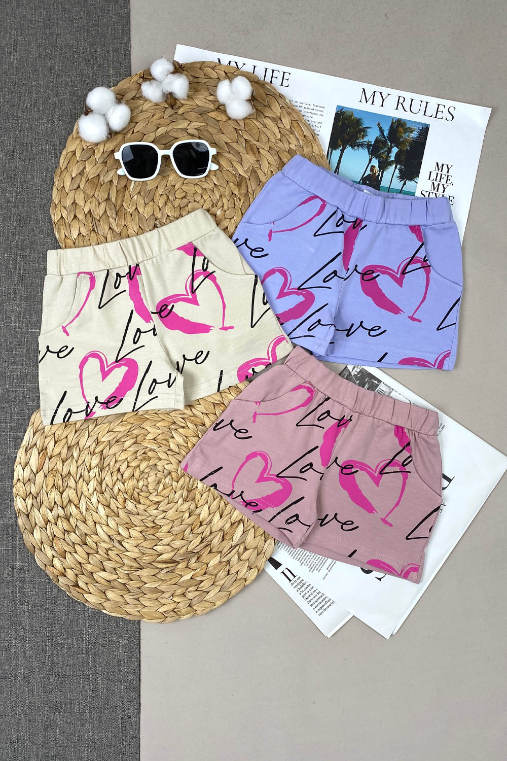 Шорты для девочек детская одежда оптом Томико