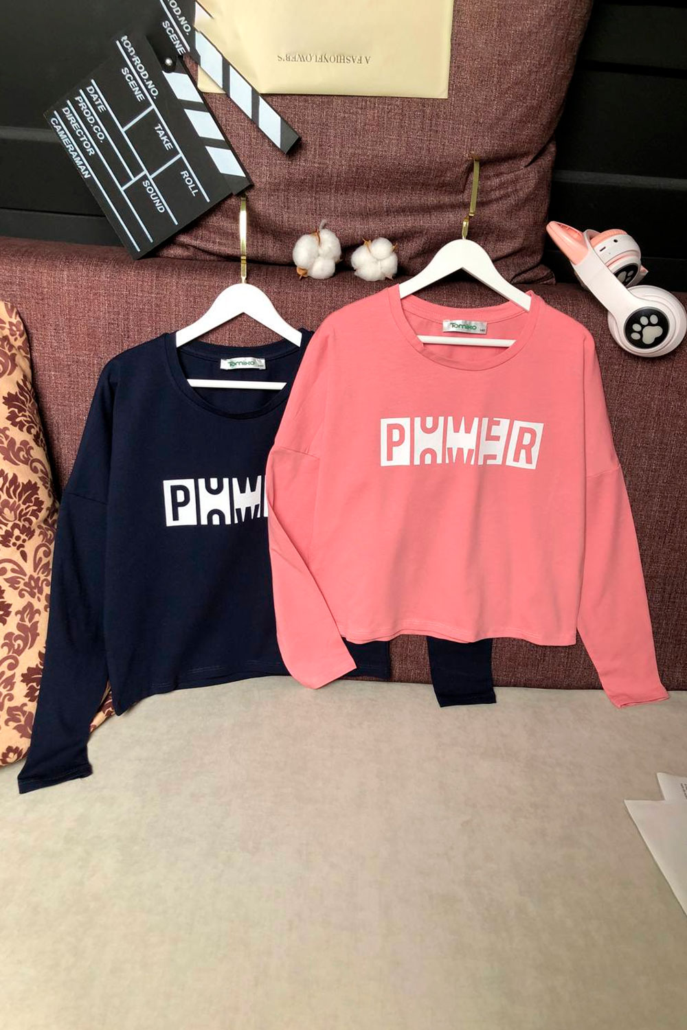 Лонгслив для девочек детская одежда оптом Томико