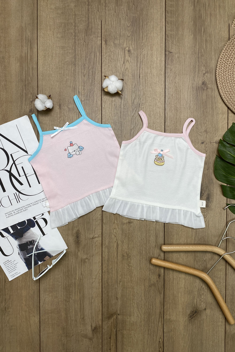 Майка для девочек детская одежда оптом Томико