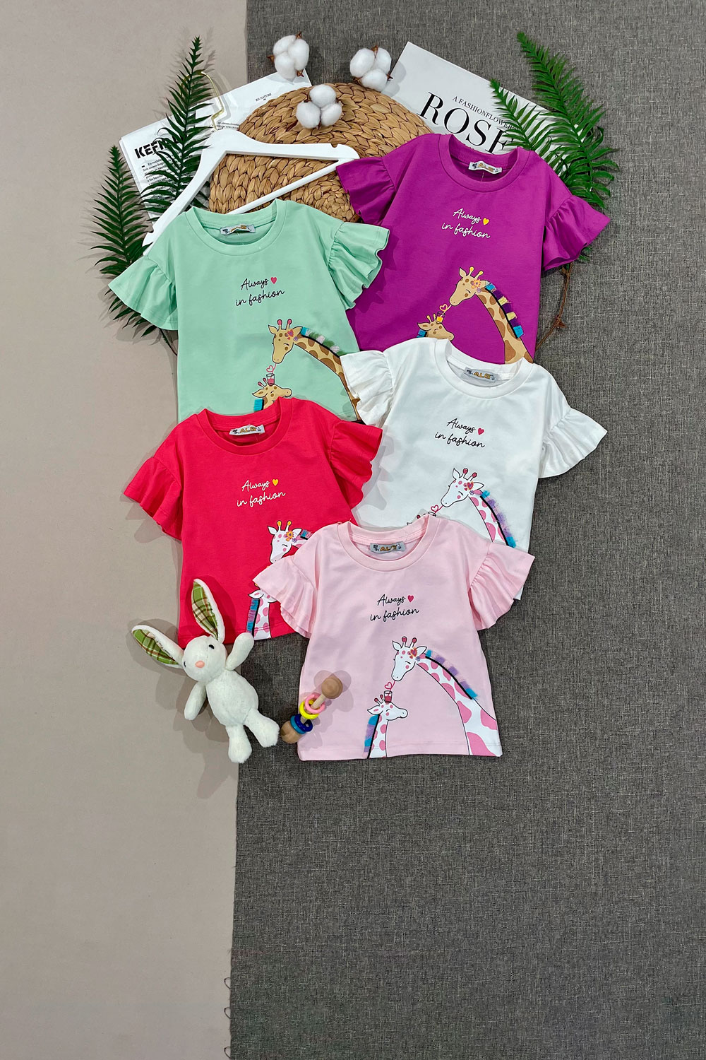 Футболка для девочек детская одежда оптом Томико